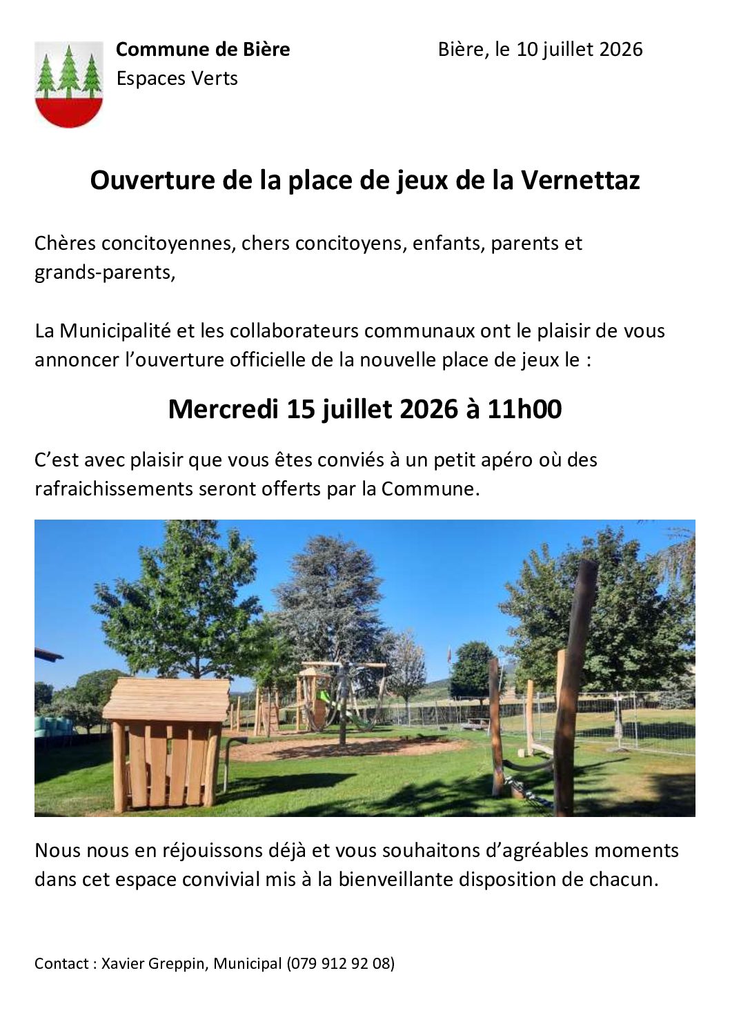 Affiche réouverture Vernettaz